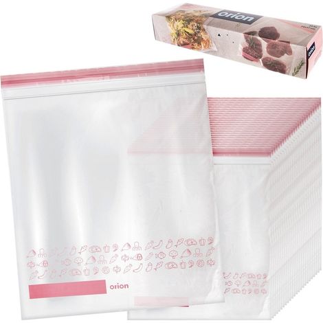 Bolsas de alimentos Ziplock 34x27 cm 25 uds. (1/5)