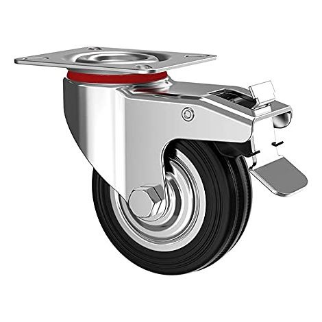 kippen 1602A1 Roue industrielle avec plaque tournante et frein de blocage Diametre 75 mm (1/5)