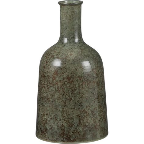 Mica Flasche Oliver rund grün 35 x 22 cm Deko-Accessoires