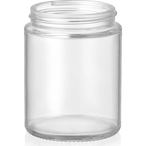 Barattolo in vetro trasparente per candele da 160 ml