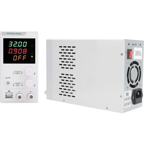 30V/5A Gleichstromnetzteil mit Spannungsregelung und LED-Anzeige für die Fertigungsindustrie, EU-Stecker, 220V, 50Hz (1/5)