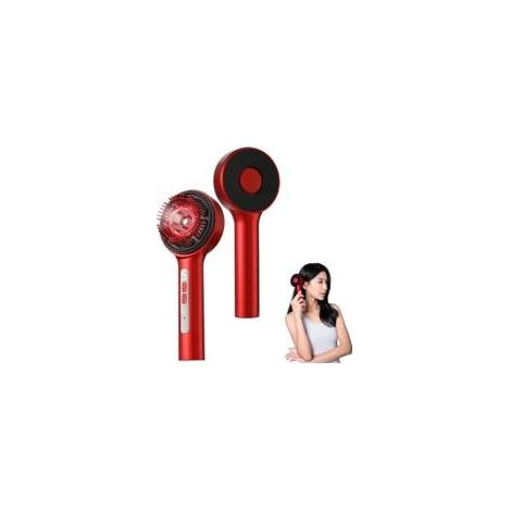 3-in-1 elektrisches Kopfhautmassagegerät, kabellose Massagebürste mit Rotlicht, wasserdicht (IPX7), Haarölapplikator, Haarpflege-Massagekamm (1/5)
