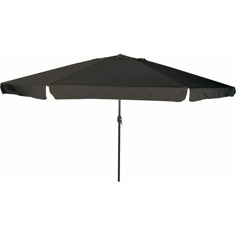 Garten-Sonnenschirm Schwarz 394 x 394 x 248 cm