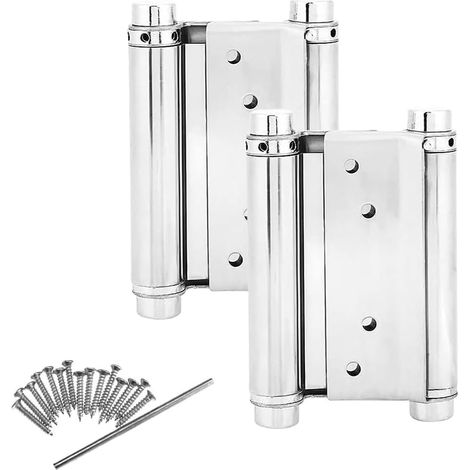 Charnières à double action de 15 cm (6 pouces) et insoluble, fermentée et automatisable, avec cafés, bars et pubs. Goupilles et viscosité (lot de 2). (1/5)