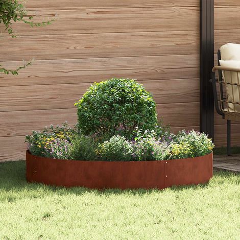 Pflanzenring Braun 120 x 120 x 20 cm Wetterfeststahl (1/5)