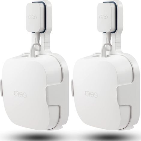 Wandhalterung für das Eero 6E WLAN-Heimsystem, einfacher und robuster Wandständer für das Eero 6E Tri-Band Mesh Wi-Fi 6-System, keine störenden Kabel (Weiß, 2 Stück)