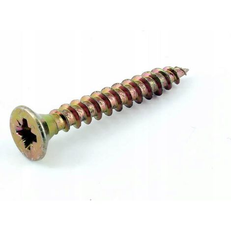 Vis à bois dur - 4x30 mm - Acier galvanisé - Résistants et durables - 5 KG (1/3)