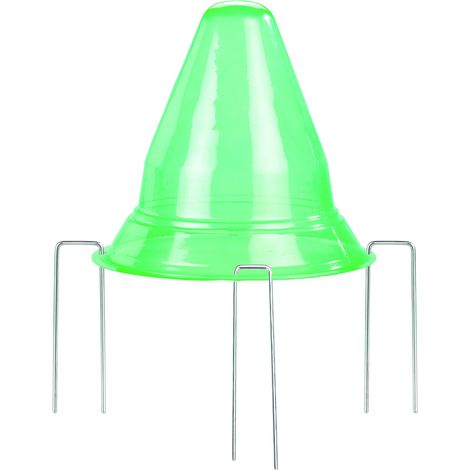 Maximex Campane protettive per Piante, Set da 6, Protezione dal Gelo, dagli Uccelli e dalle lumache in Giardino, Campane di Coltivazione per piantine, Ø 27 x 23,5 cm, plastica Pet, Verde (1/5)