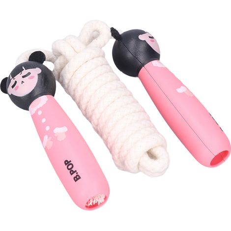 Corde à sauter pour enfants, motif dessin animé, longueur ajustable, idéale pour le fitness et le sport, princesse (1/5)