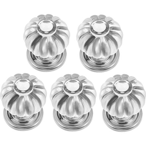Lot de 5 poignées de porte transparentes pour placards, armoires et tiroirs (1/5)