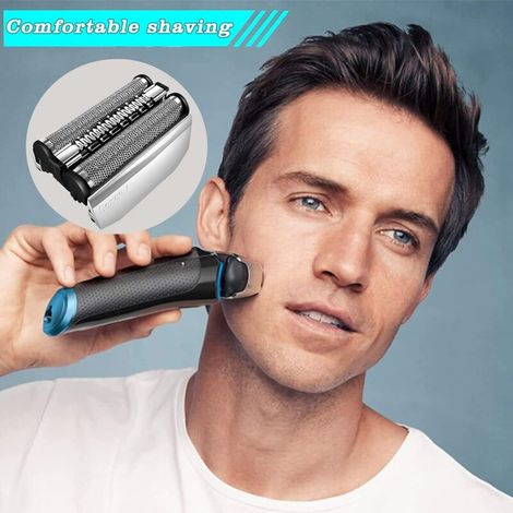 Accessori di ricambio per rasoi elettrici, compatibili con Braun Series 7, lamette argentate, kit di 2 pezzi (70S) (1/3)