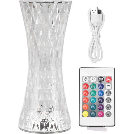 Ortviai Lampe de chevet en acrylique rechargeable avec télécommande RGB 16 couleurs – design élégant et moderne (1/5)