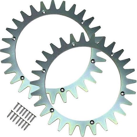 TLYA-01 2 Pointes SPCC pour tondeuse à gazon Yardforce séries SA SC SE MR avec 14 vis autotaraudeuses (1/3)