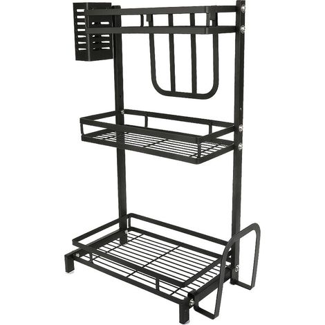 Porte-Épices en Acier à 3 Étages Étagère à Épice 342161cm couches Multifonctionnel évier supérieur comptoir égouttoir étagère (1/5)