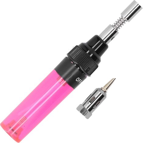 Fer à souder gaz VA-100, stylo à souder sans fil, alliage aluminium plastique, rouge transparent, outil de brasage portatif (1/5)