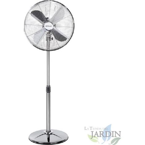 Ventilateur sur pied Orbegozo SF3345 Design 60W, Argent, hauteur réglable, oscillant