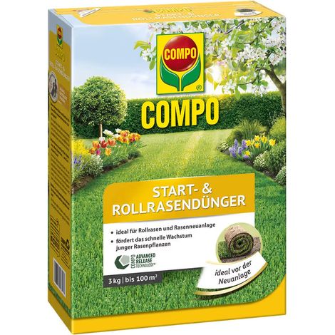 COMPO Start- und Rollrasendünger für 100 m² - 3 kg (1/2)