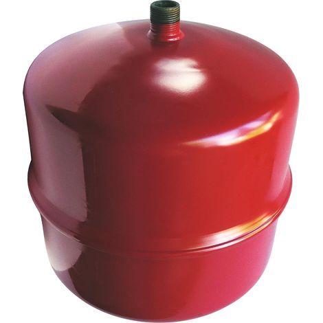 x 8-Liter-Ausdehnungsgefäß, zylindrisch, hängend, vorgefüllt auf 1,5 bar, M20/27-Anschluss, Zentralheizung (1/4)