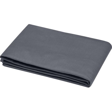 Drap Plat - Taille 180x290 cm - 100% Coton - Couleur Ardoise - Modèle Eden - Linge de Lit pour Maison - Doux et Confortable (1/5)