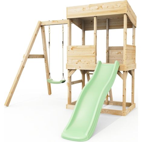 Rebo Lookout Tower with Single Swing and Wave Slide (1/3)