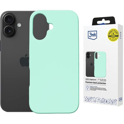 Apple iPhone 16 - 3mk Hardy MagSilicone Teal (1/5)