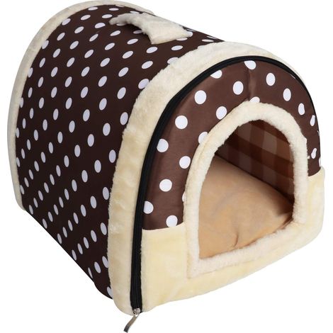 Lit fermé combiné chat et chien – Canapé-lit pliable (Taille M), Antidérapant – Doux et confortable – Idéal pour l'hiver (1/5)
