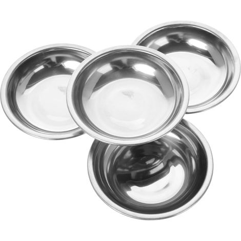 Lot de 4 Plateaux de Pesée en Acier Inoxydable pour Bijoux, Format Diamanté, Mesure Précise, Remplacement de Plateau, Argenté (1/5)