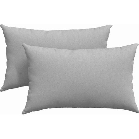 Maison Exclusive - Coussins de canapé 2 pcs Gris nuage 50 x 30 cm tissu