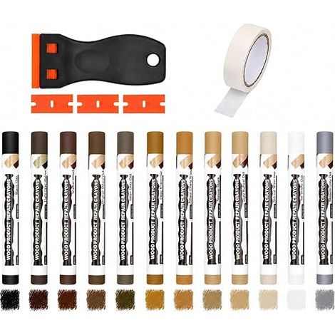 Wood Pulp 12 Colours Repair Kit for Parquet Furniture and Floor (1/5)