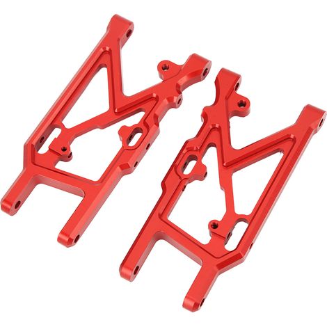 Bras de suspension arrière inférieur en alliage d'aluminium haute résistance pour voitures RC ARRMA 1/7 et 1/8 (pièces de rechange rouges) (1/5)