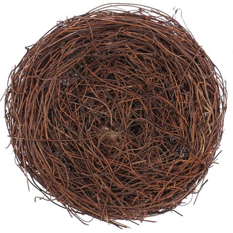 Nid D Oiseau - En Rotin Naturel - Pour Décoration Intérieure Extérieure - Idéal Pour Pâques Fenêtres Jardins - 10 cm 12 cm ou 15 cm (1/5)
