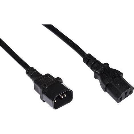 Link Accessori LKIEC18 cavo di alimentazione Nero 1,8 m Accoppiatore C14 Accoppiatore C13 (1/2)