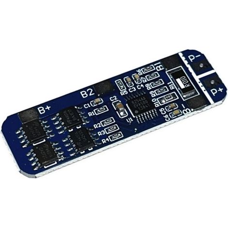 Carte de protection pour batterie au lithium 18650 12V à 3 cellules, protection contre la surcharge et la décharge excessive à 11,1V et 12,6V, protection contre les courants de crête jusqu'à 10A.