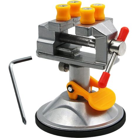Étau de machine - base d'aspiration à 360 degrés - petite pince d'établi - (1/5)