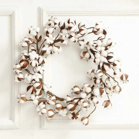 Guirlande En Coton - Décor De Noël Rustique - Pour Porte Intérieure Extérieure - 1 Pièce (1/5)