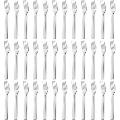 Ensemble de fourchettes en acier inoxydable de 36 pièces, fourchettes à couverts, adaptées à la maison, au Restaurant, à l'extérieur, lavable au lave-vaisselle (1/5)