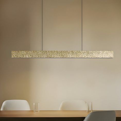 [GEBRAUCHT] B-Ware Lucande LED Hängeleuchte Pendelleuchte Nivara gold Metall 117 cm (1/2)