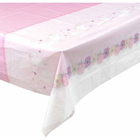 Nappe Plastique "Cygne" 1,3x1,8m Rose