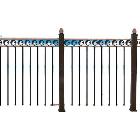 Barandilla de escalera, material de acero inoxidable, dimensiones 13 x 1118 mm, compatible con barandillas de escalera, acabado duradero, incluye tornillos de instalación. (1/5)