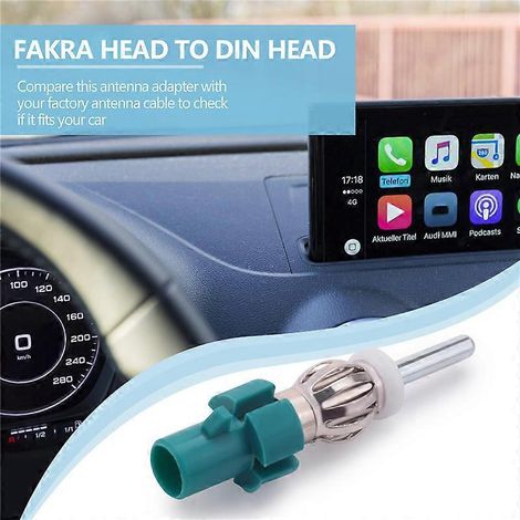 Adaptateur d'antenne autoradio FM/AM - Connecteur Fakra vers DIN (1/5)