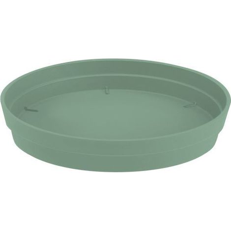 EDA Soucoupe polypropylène EDA 13625 v.la Diam.22.5 H.3.8 cm vert laurier (1/3)