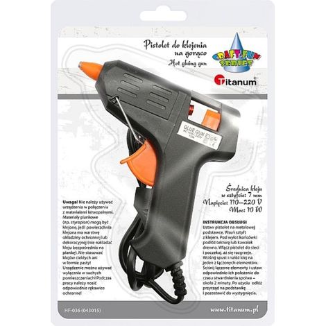 Hasta - Pistola per colla a caldo 10W (7mm) - Incollaggio preciso