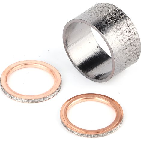 Joint d'étanchéité en cuivre pour tuyau d'échappement de moto Yamaha Rhino 660 YXR660F (1/5)
