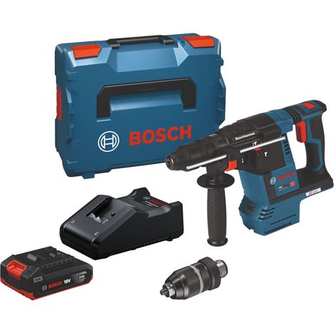 Marteau perforateur sans fil Bosch GBH 18V-26 F Professional 18 V, 2,6 J, SDS Plus, sans balais + 1 batterie 2,0 Ah + chargeur + L-Boxx (1/5)