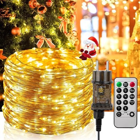 Guirlande Lumineuse, 20M 200LED 8 Modes Guirlande Lumineuse Exterieure IP65 (1/5)