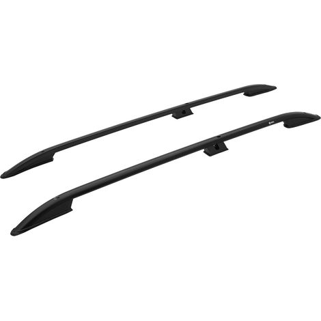 TURTLE kompatibel mit Fiat Doblo 2000-2010 / Kurze Version Dachreling Crown Schwarz (1/5)