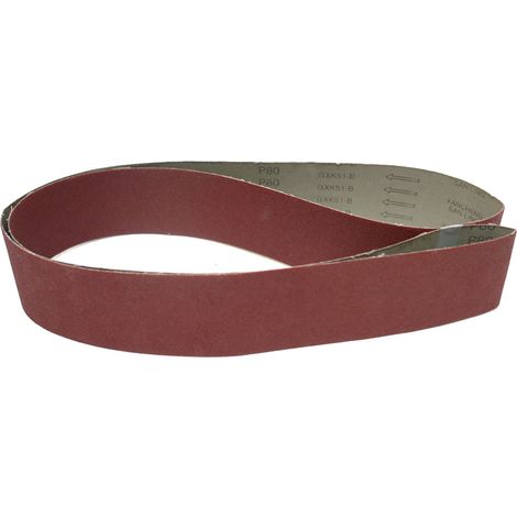 Metall Holz Schleifband 75x2000 P80 passend für Bandschleifmaschine Art. 25077