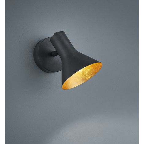 Faretto da Interno  E14 in Metallo Nero