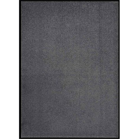 vidaXL Felpudo de rayas gris antracita 60x80 cm (1/5)
