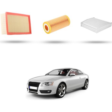 Kit Tagliando 3 filtri compatibile con Audi A5 (8T3,8F7,8TA) 1.8 tfsi 106kw dal 2011 (1/5)